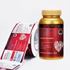 Custom logo printing adhesive bottle label sticker
