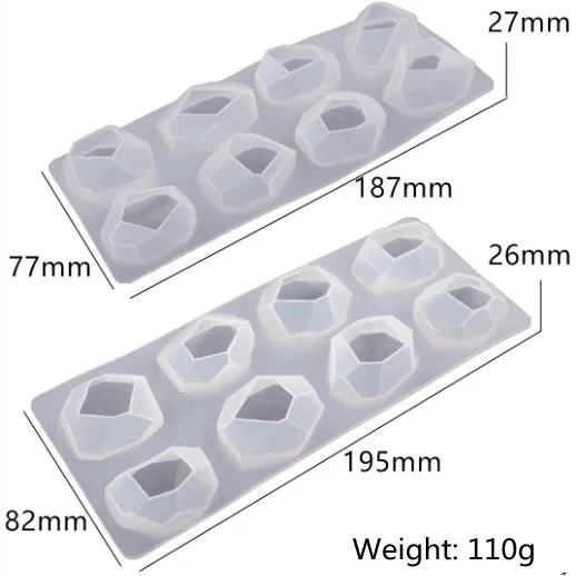 LOVE'N LV629R diy irregular geometric cut gemstone crystal resin drip gel crystal ore night light mirror silicone mold
LOVE'N LV629R diy irregular geometric cut gemstone crystal resin drip gel crystal ore night light mirror silicone mold