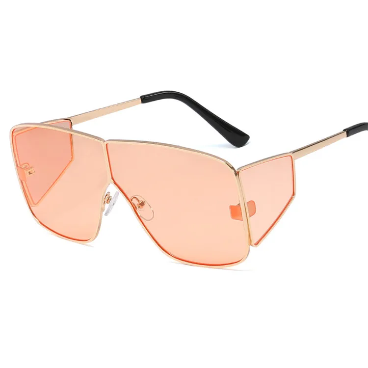 High class high quality personality one-piece sunglasses ladies trendy big frame metal rim eyeglasses
High class high quality personality one-piece sunglasses ladies trendy big frame metal rim eyeglasses