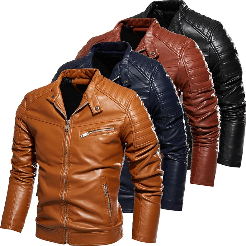 New multi-color optional fashionable youth motorcycle suit wish plus velvet leather jacket for men, Picture
New multi-color optional fashionable youth motorcycle suit wish plus velvet leather jacket for men, Picture
