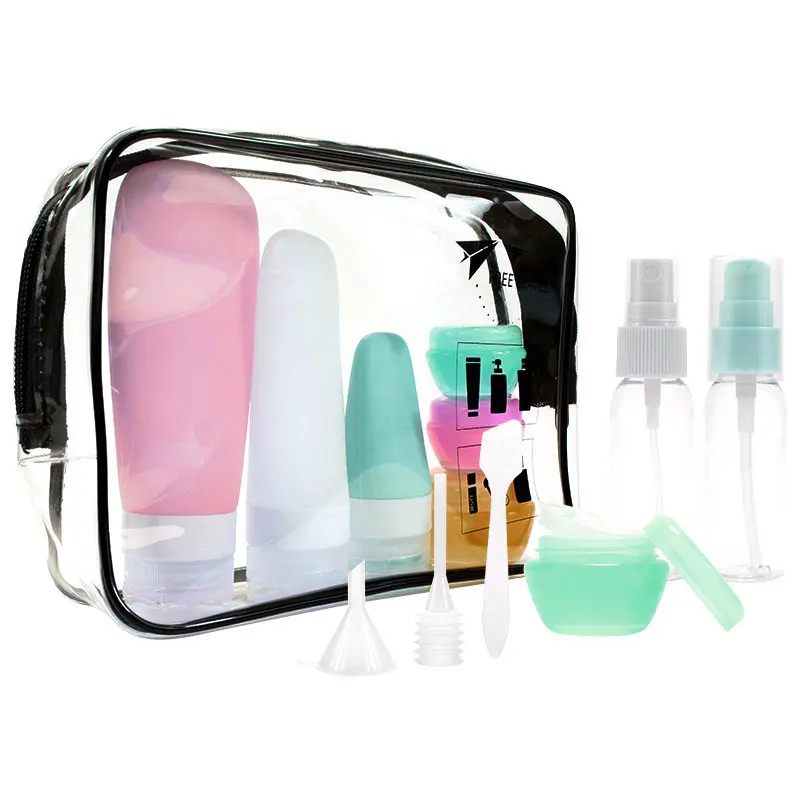 4-in-1 Custom logo luxury portable refillable 90ml empty airplane silicone travel bottle dispenser amenity set kit packaging
4-in-1 Custom logo luxury portable refillable 90ml empty airplane silicone travel bottle dispenser amenity set kit packaging