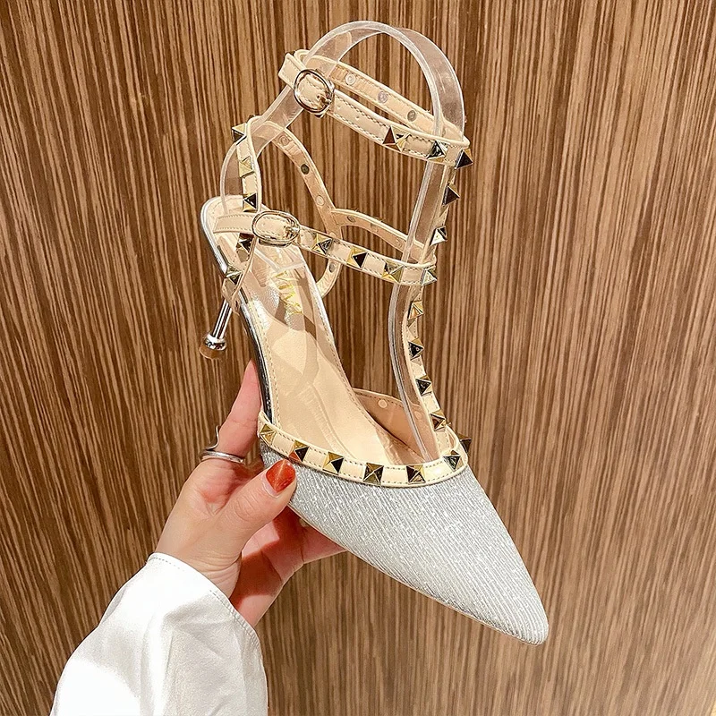 New Arrival Women High Heels Dress Shoes Diamond Bling Rhinestone Women Shoes Pointed-toe Rivet Ladies Sandals, Customized color
New Arrival Women High Heels Dress Shoes Diamond Bling Rhinestone Women Shoes Pointed-toe Rivet Ladies Sandals, Customized color