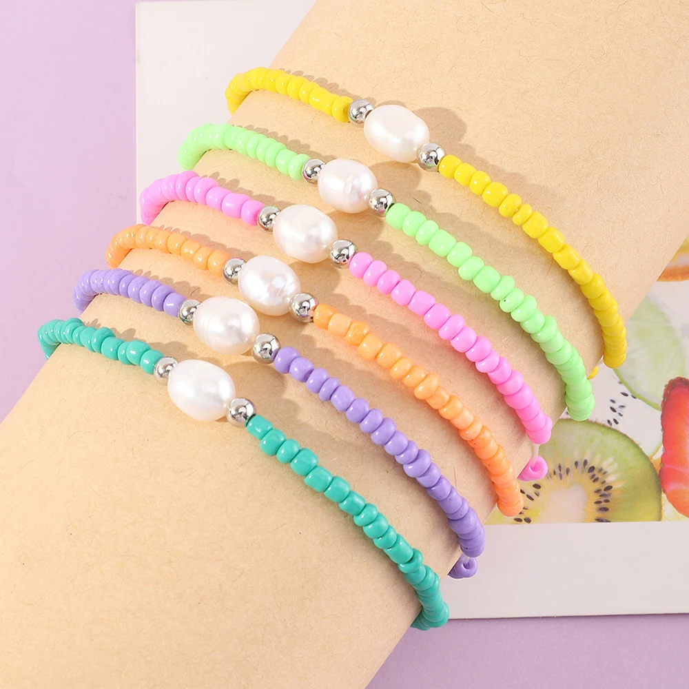 6pcs/set Y2K Wholesale Fashion Colorful Bohemian Beaded Bracelets Fresh Water Pearls Bracelet For Girls, Colourful
6pcs/set Y2K Wholesale Fashion Colorful Bohemian Beaded Bracelets Fresh Water Pearls Bracelet For Girls, Colourful