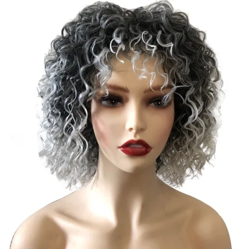 Wholesale Unprocessed Brazilian Afro Kinky Curly 100% Faux Hair Wig 4*4 Lace Closure Short Afro Curly Wig For Black Women, Grey
Wholesale Unprocessed Brazilian Afro Kinky Curly 100% Faux Hair Wig 4*4 Lace Closure Short Afro Curly Wig For Black Women, Grey