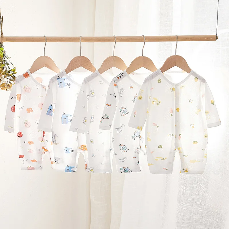 Baby pajamas onesie modal solid color printing infant romper long-sleeved romper organic pajamas, Picture color
Baby pajamas onesie modal solid color printing infant romper long-sleeved romper organic pajamas, Picture color