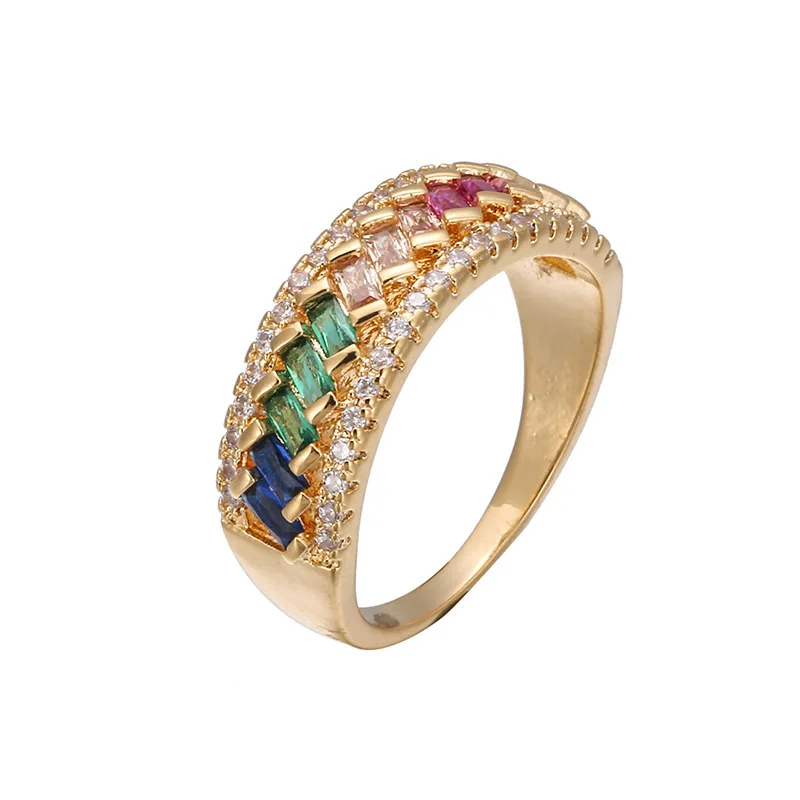 Multicolor Crystal Rings For Women 316L Stainless Steel Ring Female Rainbow Color Stone Zircon Ring Fashion Jewelry
Multicolor Crystal Rings For Women 316L Stainless Steel Ring Female Rainbow Color Stone Zircon Ring Fashion Jewelry