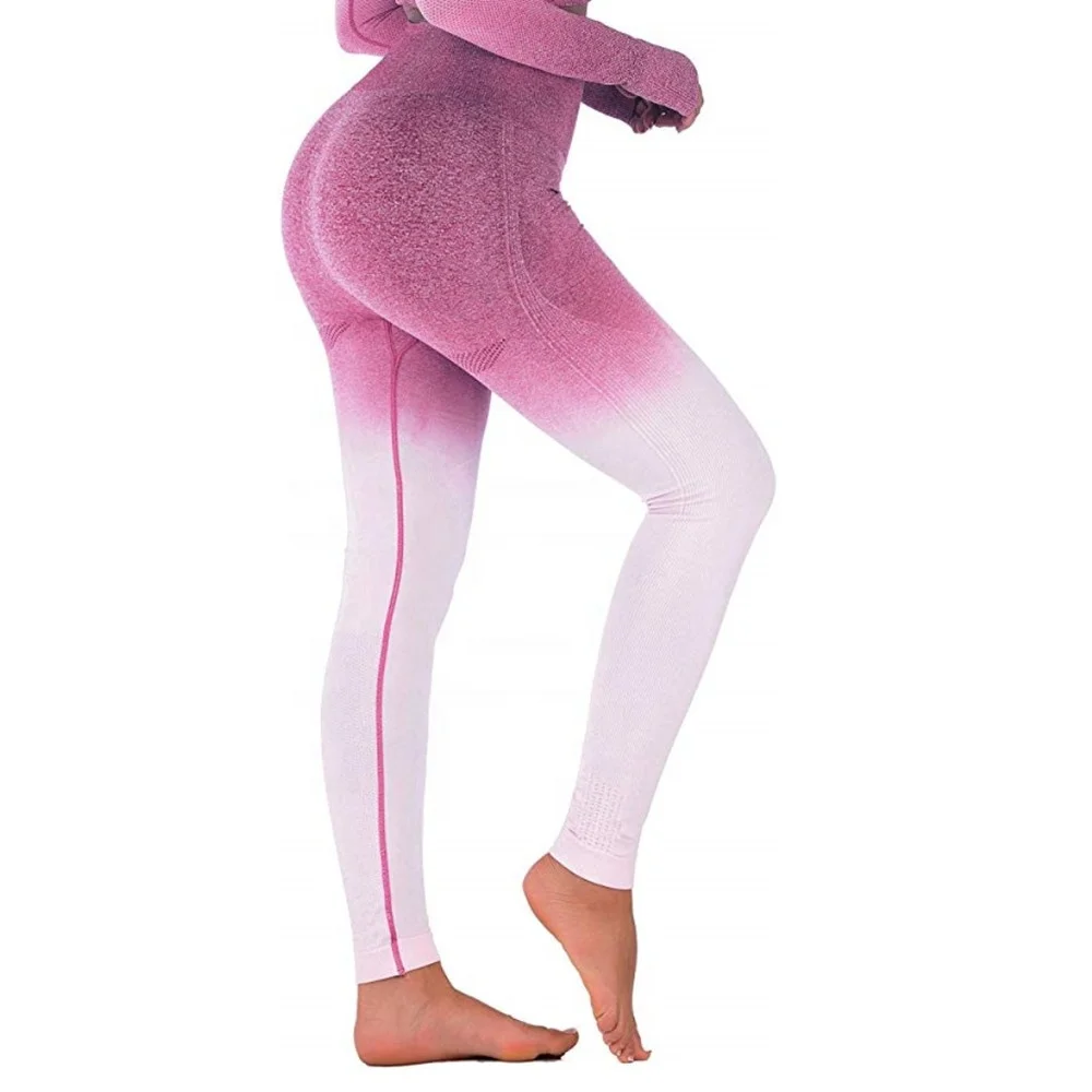 women seamless high waist fitness yoga pants girls ombre workout sport gym butt lift leggings
women seamless high waist fitness yoga pants girls ombre workout sport gym butt lift leggings
