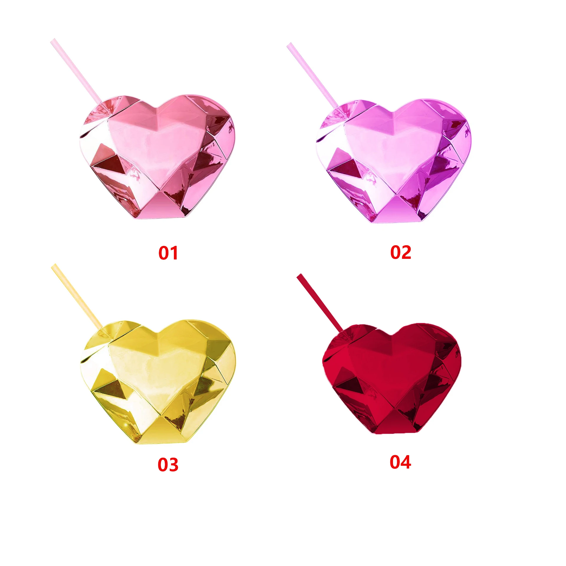 BBA219 600ml High Capacity Creativity Heart-shaped Plastic Cold Drink Cup Lady Lovely Straw Cup Love Juice Cup
BBA219 600ml High Capacity Creativity Heart-shaped Plastic Cold Drink Cup Lady Lovely Straw Cup Love Juice Cup