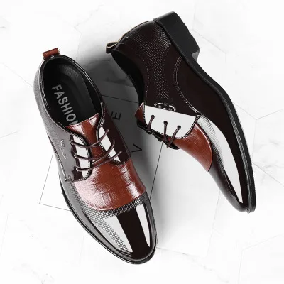 Dress Shoes Pointed Toe Lace Up Men's Business Casual Shoe Brown Black Leather Oxfords Shoes Big Size for men latest top, Black brown
Dress Shoes Pointed Toe Lace Up Men's Business Casual Shoe Brown Black Leather Oxfords Shoes Big Size for men latest top, Black brown