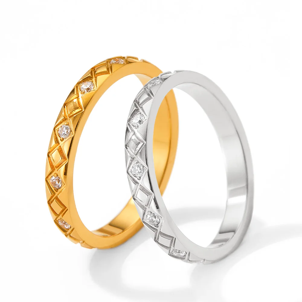 2022 New Design Zircon Cz Eternity Colorful Zircon Stainless Steel Pvd Gold Plated Wedding Ring
2022 New Design Zircon Cz Eternity Colorful Zircon Stainless Steel Pvd Gold Plated Wedding Ring