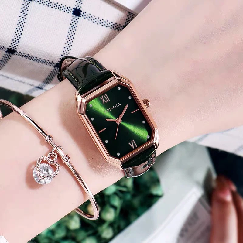Top Brand Original Steel Or Leather Straps Fashion Ladies Womens Luxury Green Or Red Dial Design Alloy Quartz Wrist Watches
Top Brand Original Steel Or Leather Straps Fashion Ladies Womens Luxury Green Or Red Dial Design Alloy Quartz Wrist Watches