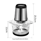 Electric 2 L Food Chopper for Meat Fruit Vegetable