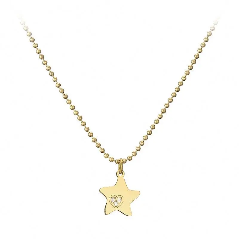 Minimalist Design Gold Plated Stainless Steel Star Pendant Necklace
Minimalist Design Gold Plated Stainless Steel Star Pendant Necklace