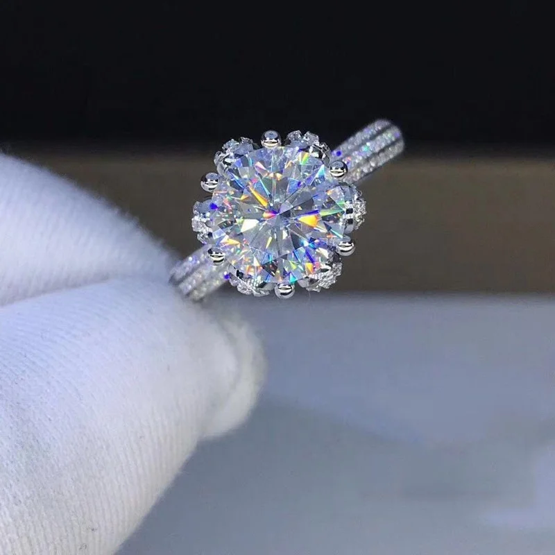 New Cute Clear Zircon Stone Finger Rings Flower Engagement Wedding Rings for Women Jewelry Gift, Picture shows
New Cute Clear Zircon Stone Finger Rings Flower Engagement Wedding Rings for Women Jewelry Gift, Picture shows