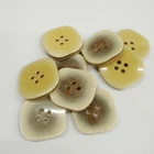 Beautiful custom plastic horn polyester button resin