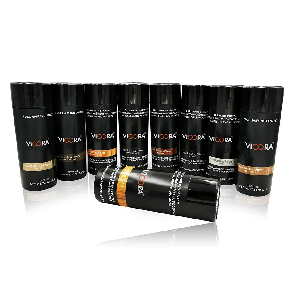 VICORA Natural Ingredients Strong hold hair building fibers 9 colors
VICORA Natural Ingredients Strong hold hair building fibers 9 colors