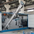 mobile sewage sludge screw type press dewatering and pumping chemical dosing equipment skid mounted