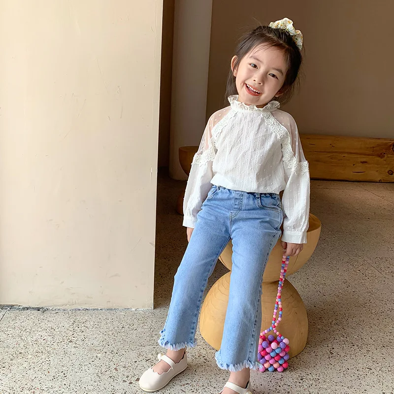 Blouses New Autumn Toddler Kids Girls White Shirt Long Sleeve Cotton Lace Children Girl Tops Blouse, As picture
Blouses New Autumn Toddler Kids Girls White Shirt Long Sleeve Cotton Lace Children Girl Tops Blouse, As picture