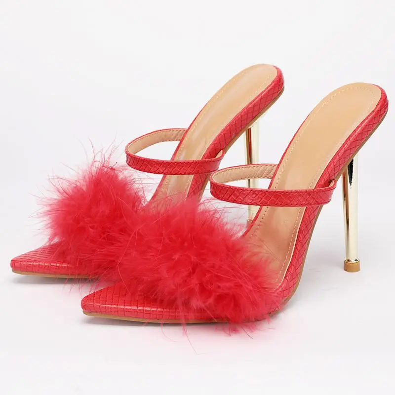 Dropshipping custom pointed toe sandals high heeled fur stiletto heel ladies sandals, Black,red,white,beige,blue
Dropshipping custom pointed toe sandals high heeled fur stiletto heel ladies sandals, Black,red,white,beige,blue
