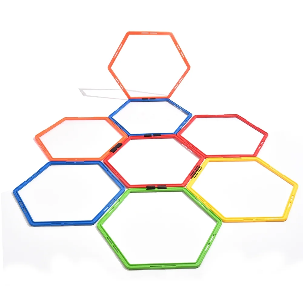 Outdoor Agility Football Training hexagon ring settings Speed Ladder Soccer Training agility rings, Yellow, orange,green, red, blue
Outdoor Agility Football Training hexagon ring settings Speed Ladder Soccer Training agility rings, Yellow, orange,green, red, blue