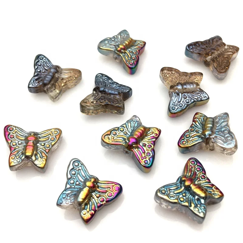 15MM Crystal butterfly beads for jewelry making DIY glass fashion beads for bracelet and earring accessories
15MM Crystal butterfly beads for jewelry making DIY glass fashion beads for bracelet and earring accessories