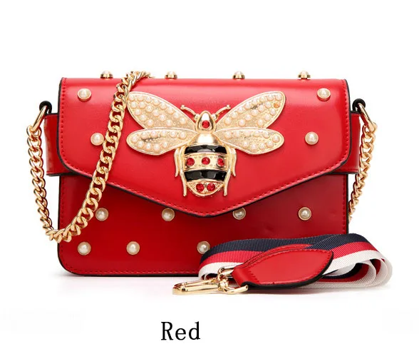 Women luxury bee pearl handbags shoulder lady crossbody handbags, Black,white,red,pink
Women luxury bee pearl handbags shoulder lady crossbody handbags, Black,white,red,pink