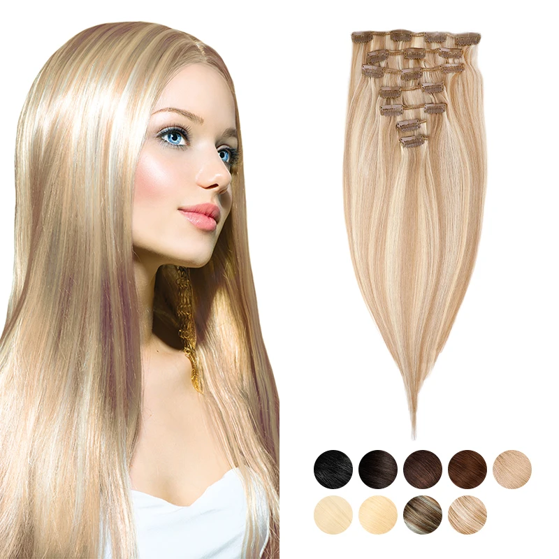50% OFF Remy Seamless Blonde Clip In Hair Extensions 100% Human Hair, Over 53 colors option or customized
50% OFF Remy Seamless Blonde Clip In Hair Extensions 100% Human Hair, Over 53 colors option or customized