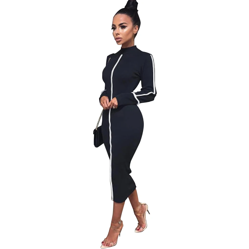 2021 New Style Autumn Long Sleeve Casual Dresses Women Stripe Printing Dress Ladies Sexy Winter Dress, Solid
2021 New Style Autumn Long Sleeve Casual Dresses Women Stripe Printing Dress Ladies Sexy Winter Dress, Solid