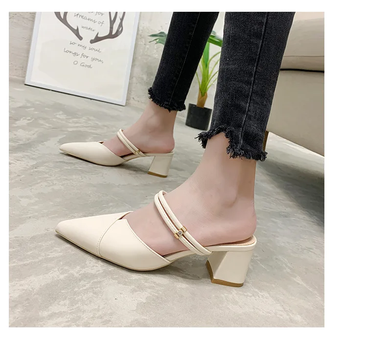 Dropshipping Fashion Ladies Sandals Solid Color Thick Heel Pointed Ankle Strap Women Dress Sandals
Dropshipping Fashion Ladies Sandals Solid Color Thick Heel Pointed Ankle Strap Women Dress Sandals
