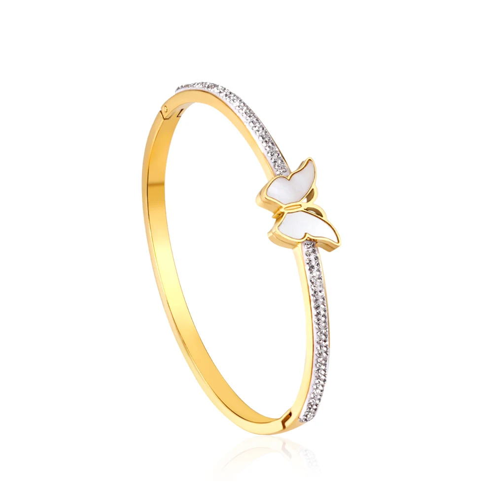 Fashion Stainless Steel Jewelry Gold Women Bulk Charms Butterfly Diamond Bracelets Bangles
Fashion Stainless Steel Jewelry Gold Women Bulk Charms Butterfly Diamond Bracelets Bangles