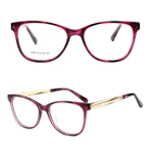9004 high quality cat eye acetate wood optical glasses