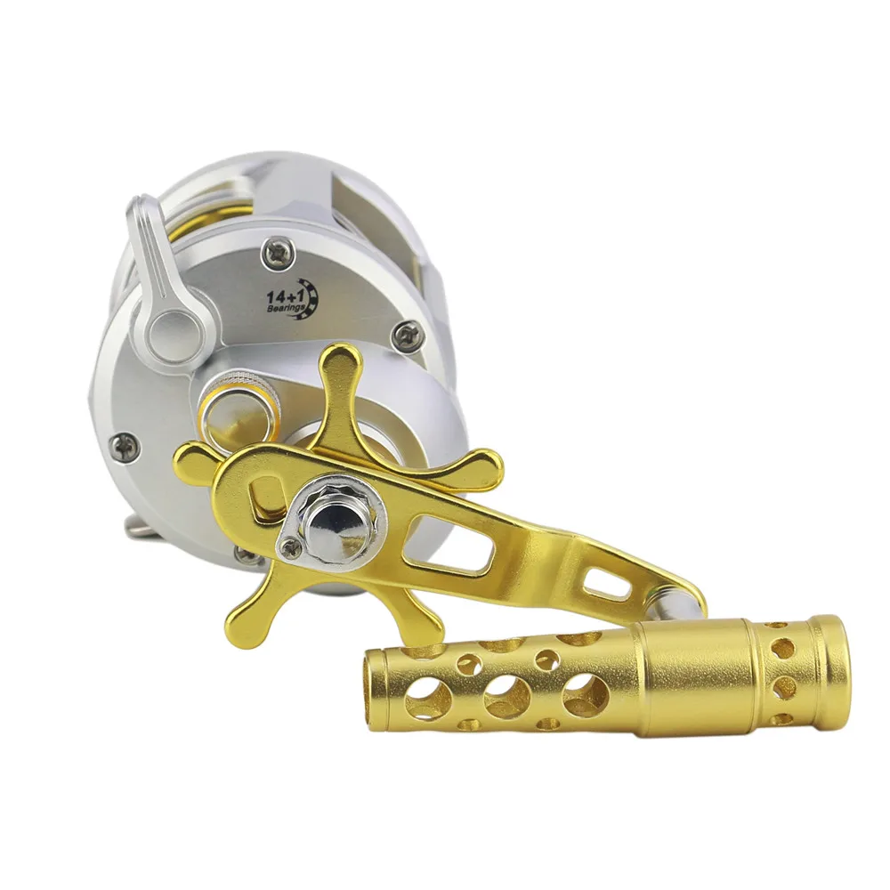 Corrosion protection Black and Silver Cast Drum Wheel Left and Right Hand Sea Baitcasting Fishing Reels, As picture
Corrosion protection Black and Silver Cast Drum Wheel Left and Right Hand Sea Baitcasting Fishing Reels, As picture