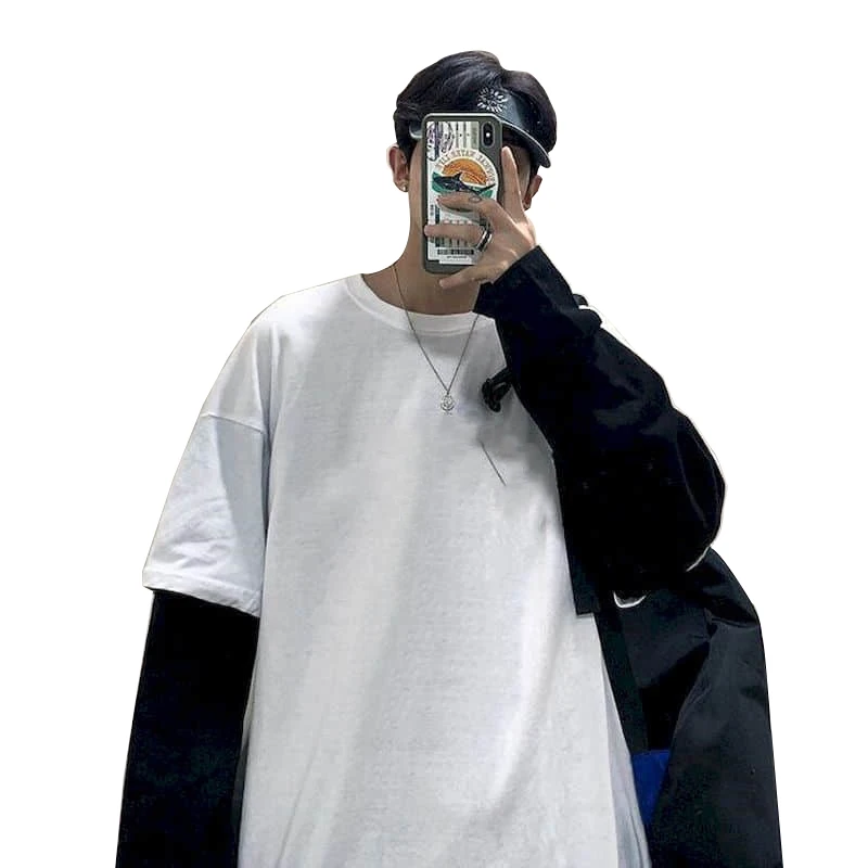 Oversized Gothic Punk Women Loose Swag Harajuku Long sleeve Cool Streetwear T-shirt Unisex Tops False Two Pieces Tee T Shirt Men, Customized color
Oversized Gothic Punk Women Loose Swag Harajuku Long sleeve Cool Streetwear T-shirt Unisex Tops False Two Pieces Tee T Shirt Men, Customized color