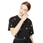 Professional manufacturer supplier women short sleeve casual lady fashion top