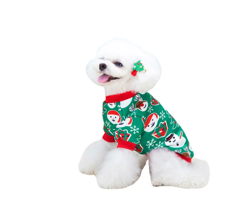 Wholesale Hot Sale Puppy Clothing Pet Clothes Christmas Print Milk Fiber Dog Sweatshirt, 2 colors
Wholesale Hot Sale Puppy Clothing Pet Clothes Christmas Print Milk Fiber Dog Sweatshirt, 2 colors