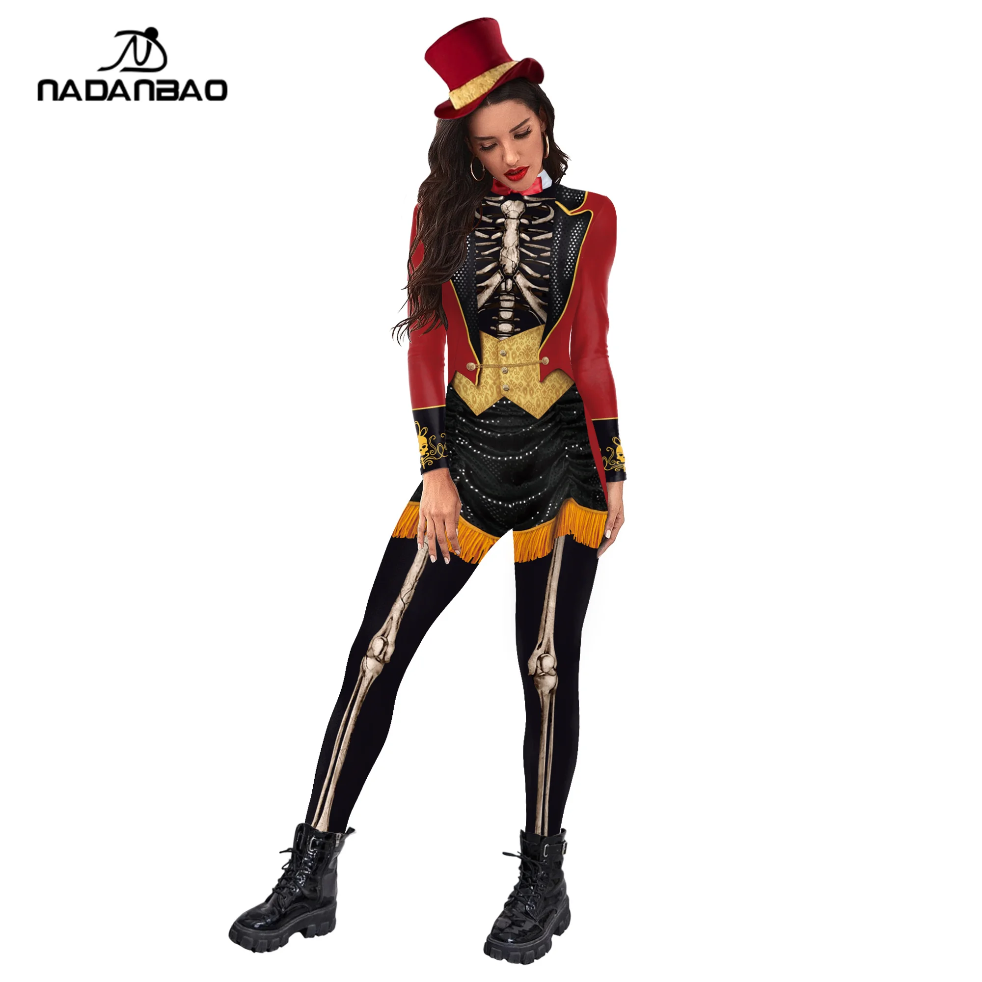 NADANBAO Brand playsuits costume Jumpsuit circus hell skeleton Printed women men suit halloween cosplay Jumpsuit Rompers adult, Picture shown
NADANBAO Brand playsuits costume Jumpsuit circus hell skeleton Printed women men suit halloween cosplay Jumpsuit Rompers adult, Picture shown