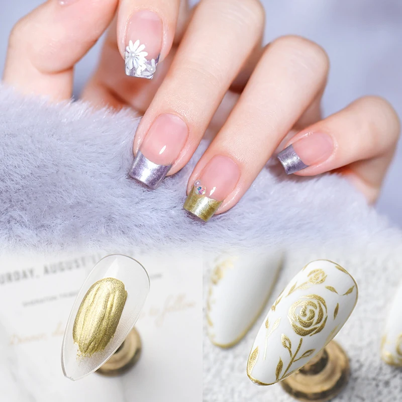 OEM Metal Gel Nail Polish Japanese Nails Art Manicure UV LED Armor Oil Glue Gold And Silver Mirror Edge Hook Line Primer Varnish, 6 colors
OEM Metal Gel Nail Polish Japanese Nails Art Manicure UV LED Armor Oil Glue Gold And Silver Mirror Edge Hook Line Primer Varnish, 6 colors