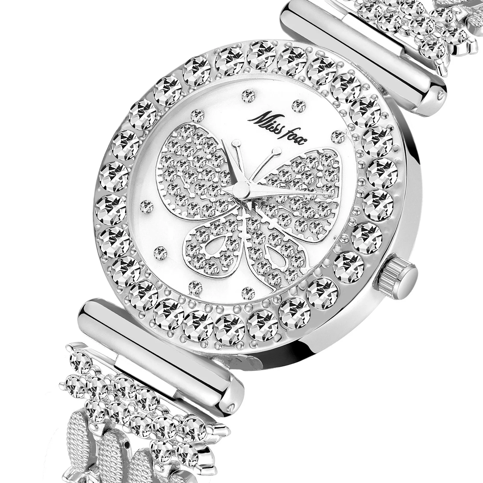 Butterfly Women Watches Luxury Full Rhinestones Dial Waterproof Stainless Steel Bracelet Ladies WristWatch Bling Bling Jewelry
Butterfly Women Watches Luxury Full Rhinestones Dial Waterproof Stainless Steel Bracelet Ladies WristWatch Bling Bling Jewelry