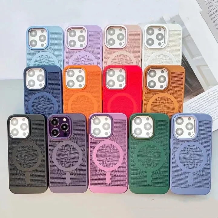 New Breathable Honeycomb Reticulated Magnetic Charging PC Phone Case Back Cover For 15 14 pro max 13 12 11 XR XS
New Breathable Honeycomb Reticulated Magnetic Charging PC Phone Case Back Cover For 15 14 pro max 13 12 11 XR XS