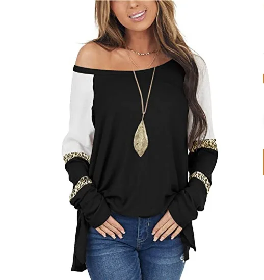 2021 USA New Arrival Leopard Print Stitching Loose Long-Sleeve Shirt Blouse For Women Wholesale Free Shipping
2021 USA New Arrival Leopard Print Stitching Loose Long-Sleeve Shirt Blouse For Women Wholesale Free Shipping