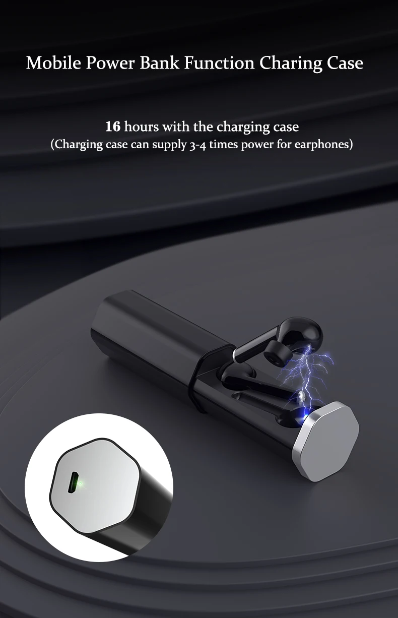Sports Earphones Gym Running, HD Stereo Headset w/Mic, wireless charging Battery Noise Cancelling Earbuds with Bluetooth - ANKUX.COM