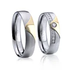 simple womens thin finger ring solitaire design white stone palladium white gold mens wedding band rings