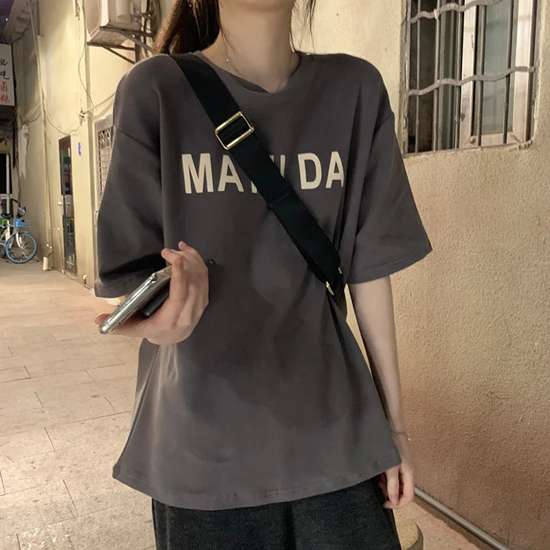 Women's new Korean letter T-shirt women's short sleeve loose 2020 summer student clothes women's jacket wholesale
Women's new Korean letter T-shirt women's short sleeve loose 2020 summer student clothes women's jacket wholesale