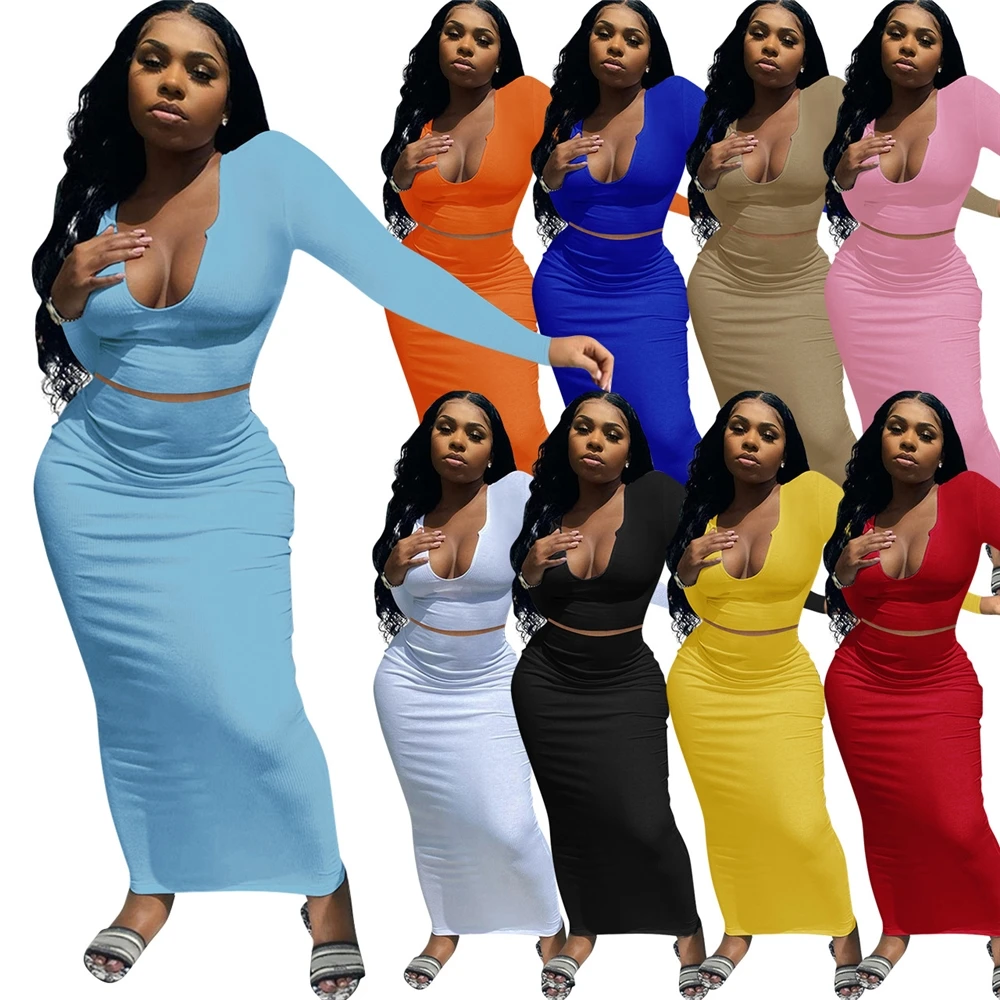 MD-20061910 2021 Ladies Two Piece Dresses Set Deep V neck Long Sleeve Ladies Bodycon Fall Dresses For Women
MD-20061910 2021 Ladies Two Piece Dresses Set Deep V neck Long Sleeve Ladies Bodycon Fall Dresses For Women