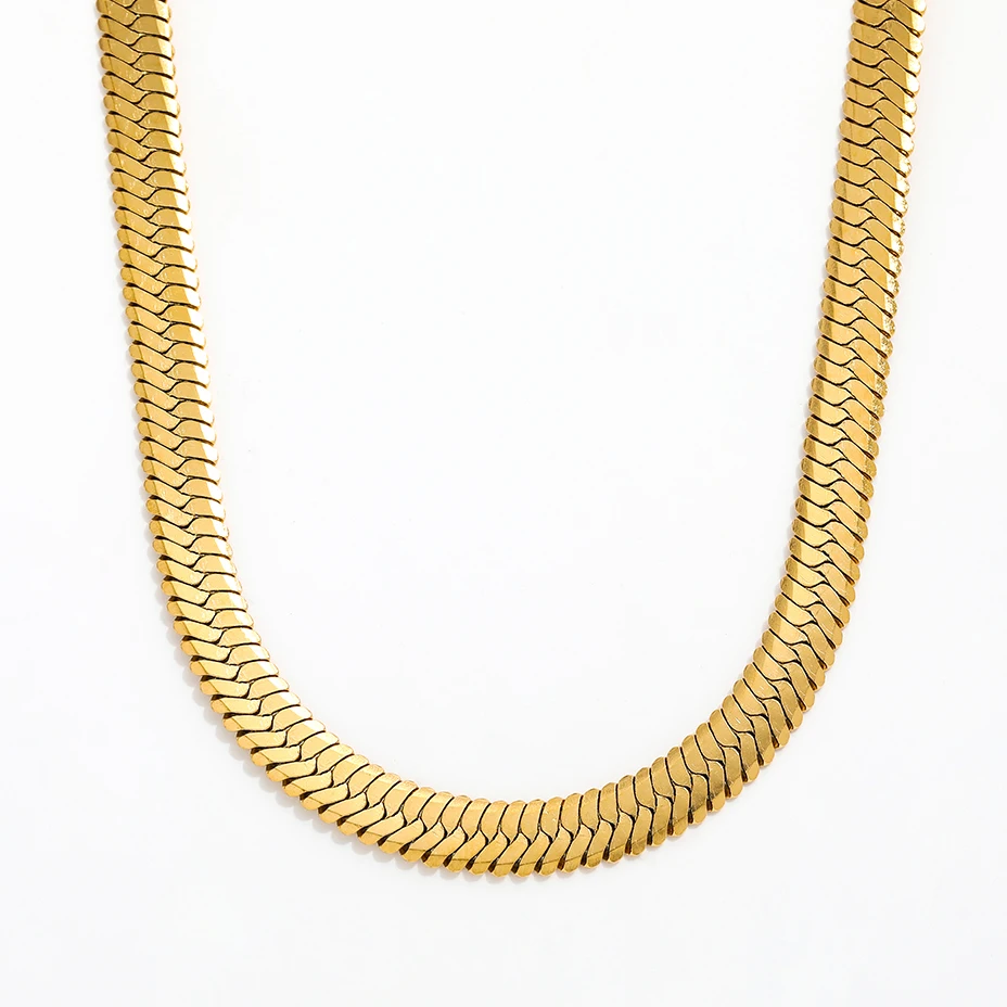 Joolim Jewelry 18K Gold Plated Snake Chain Necklace Stainless Steel Jewelry Wholesale 6mm
Joolim Jewelry 18K Gold Plated Snake Chain Necklace Stainless Steel Jewelry Wholesale 6mm