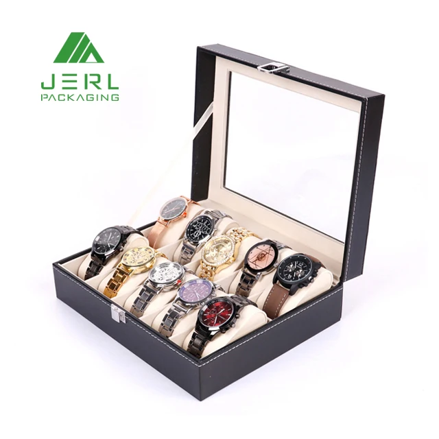 Wholesale PU Velvet 6 12 20 Slot Watch Organizer Box Watch Storage Box with Mirror, Black,customized
Wholesale PU Velvet 6 12 20 Slot Watch Organizer Box Watch Storage Box with Mirror, Black,customized