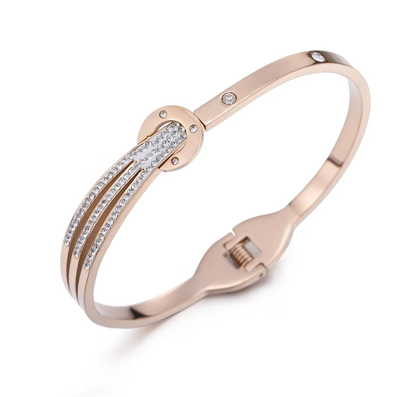 ONYSS Toppik Accessories Micro Inlaid Shiny Rose Gold Women's Bangles 2021 Wholesale Bracelet, Rose glod
ONYSS Toppik Accessories Micro Inlaid Shiny Rose Gold Women's Bangles 2021 Wholesale Bracelet, Rose glod