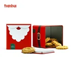 Square Tin Metal Candy Bakery Christmas Gift Packaging Cookie Box
