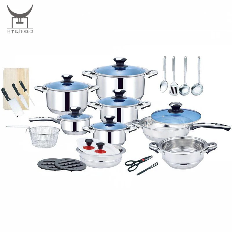 Factory Cookware Kitchen Cooking Pot Sets Saucepan Stainless Steel Cookware Set with Glass Lid
Factory Cookware Kitchen Cooking Pot Sets Saucepan Stainless Steel Cookware Set with Glass Lid