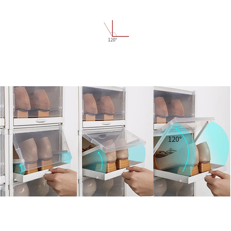 Haixin Push Drawer Type custom logo foldable Plastic stackable Shoe Storage Container Durable Practical Organiser Shoes Drawer, Grey/transparent
Haixin Push Drawer Type custom logo foldable Plastic stackable Shoe Storage Container Durable Practical Organiser Shoes Drawer, Grey/transparent